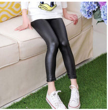 Girls Leggings Leather Pants