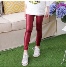 Girls Leggings Leather Pants