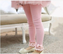 Children Girls Leggings Lace Rhinestone