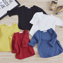 Boy/ Girl T-shirt Solid Color Long Sleeve