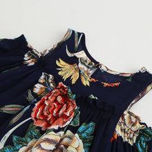 Children Clothing Girl Shirt Flowers Printed Long-Sleeved