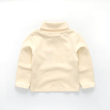 Girls Shirts Basic Turtleneck Long-sleeve