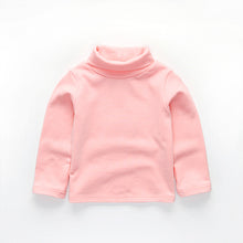 Girls Shirts Basic Turtleneck Long-sleeve