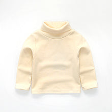Girls Shirts Basic Turtleneck Long-sleeve