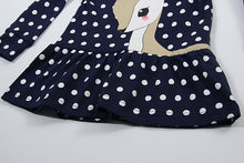 Girls Dress Cute Deer Long Sleeve