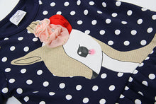 Girls Dress Cute Deer Long Sleeve