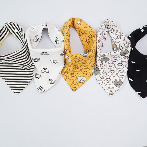 1PCS Baby Bibs Burp Cloths Animal Print