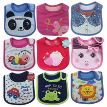 5pcs Baby Bibs Cute Cartoon Embroidery Printed