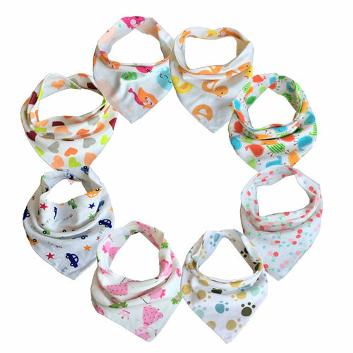 10pc/lot Baby Bibs Triangle Head Scarf