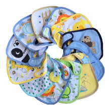 8pc/lot Baby Bibs Infant Embroidered Burp Cloths