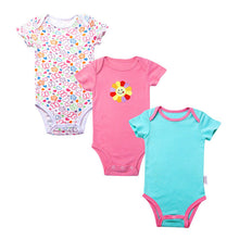 3 pcs/Lot Baby Bodysuits Short Sleeves Boy and Girl