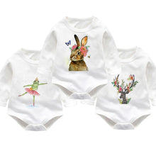 Unicorn Print Baby Girl Bodysuit Infant Long Sleeve