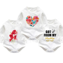 Unicorn Print Baby Girl Bodysuit Infant Long Sleeve