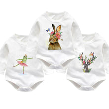 Unicorn Print Baby Girl Bodysuit Infant Long Sleeve