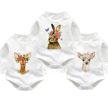 Unicorn Print Baby Girl Bodysuit Infant Long Sleeve