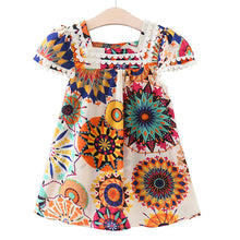 Baby Girls Dress Summer Sleeveless Sunflower Print