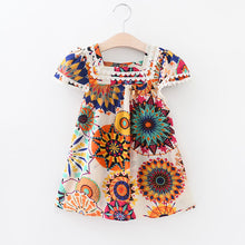 Baby Girls Dress Summer Sleeveless Sunflower Print