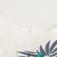 Girls Dress Sleeveless Floral Leaf Printed
