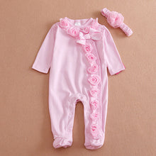 Baby Girls Clothes Flowers Decoration Set