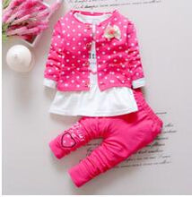 Kids Baby Girls Clothing Set 3pcs