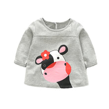 Baby Girl Clothes Casual Cow Cartoon