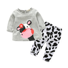 Baby Girl Clothes Casual Cow Cartoon