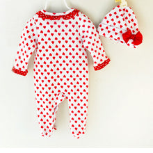 Baby Girl Bow Romper Footies 2PC Cute