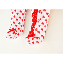 Baby Girl Bow Romper Footies 2PC Cute