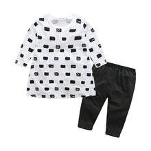 Baby Girl Clothing Set Cat Pattern 2pcs