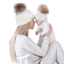 2pcs Mom and Baby Hat  Knitted Winter