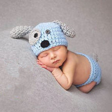 Newborn Baby Hat Dog with Bone