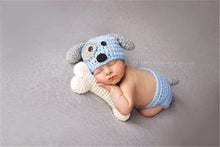 Newborn Baby Hat Dog with Bone