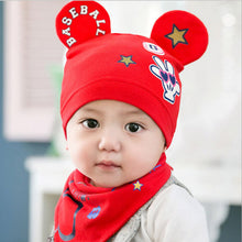 2pcs/lot Baby Hat Scarf Set Boys Girls