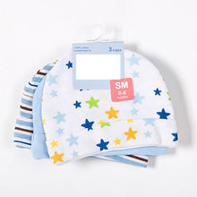 Newborn Baby Hats Star Printed 3pcs/lot