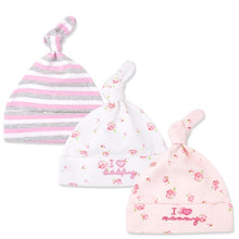 Newborn Hats Printed 3pcs/lot 100% cotton