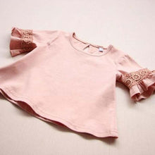 Cute Tops For Girls Lace Half Sleeve
