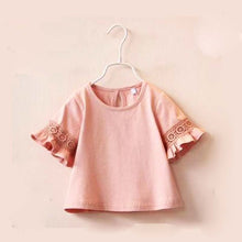 Cute Tops For Girls Lace Half Sleeve