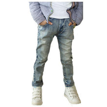 Jeans For Kid Boy Light Blue, Stripped Pocket