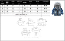 Boys Denim Jacket Hooded Patchwork Zipper