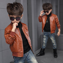 Toddler Boy Leather Jacket, Kids Bomber Jacket