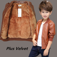Boys Leather Jacket, Kids Winter Coats