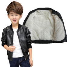 Boys Leather Jacket, Kids Winter Coats
