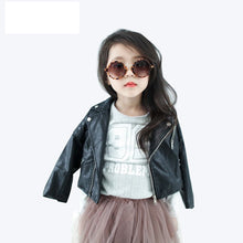 Girls Leather Jacket Outwear Coats