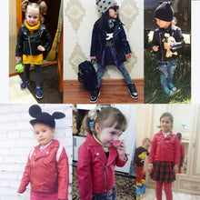 Girls Leather Jacket Outwear Coats