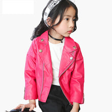 Girls Leather Jacket Outwear Coats