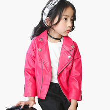 Girls Leather Jacket Outwear Coats