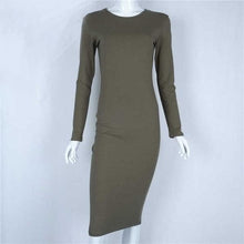 Women Bodycon Midi Dress