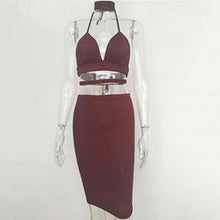 Women Sexy Sparkly Bandage Bodycon Dresses