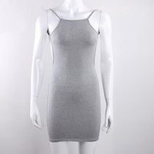 Women Spaghetti Strap Black Sexy Dress
