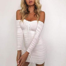Women Bandage Dress Off Shoulder